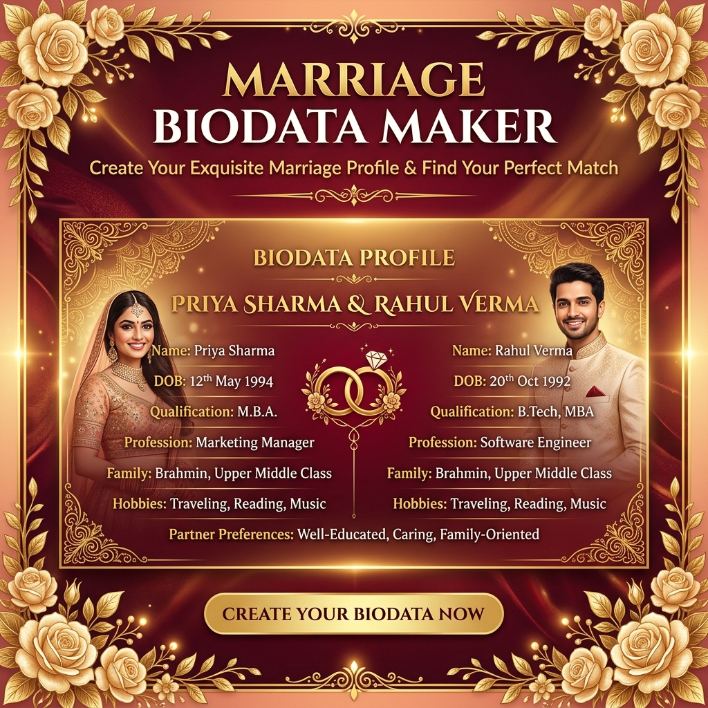 Marriage Biodata Maker